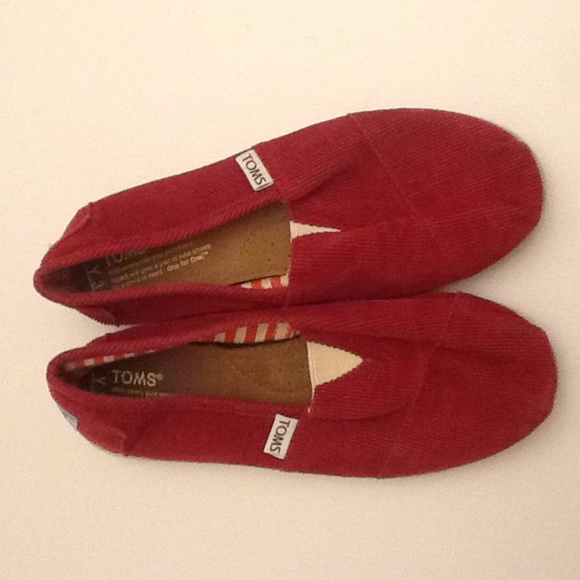 Toms Other - Toms Red Slip on Shoe